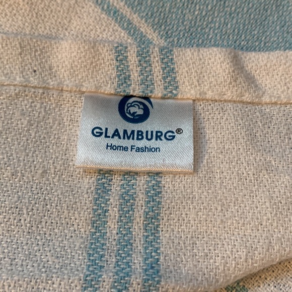 NWOT, Turkish towel, blue and white. - Picture 2 of 5